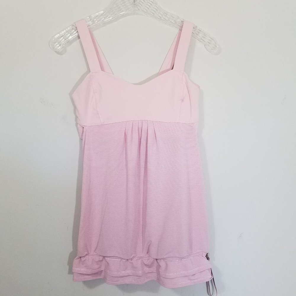 Lululemon Sport bra Ruffled Hem Tank top Workout